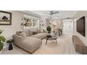 Cozy living room with a comfortable sofa and stylish decor at 7211 Cloister Dr # 101, Sarasota, FL 34231