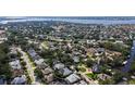 Overhead view of residential neighborhood, showcasing the density, nearby waterways, and community layout at 4612 4Th E Ave, Bradenton, FL 34208
