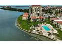Waterfront condos feature a pool, a spa, and private beach access at 6372 Palma Del Mar S Blvd # 503, St Petersburg, FL 33715