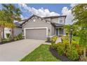 Charming two-story home featuring a two car garage, landscaped yard, and covered porch at 5532 Summit Gln, Bradenton, FL 34203
