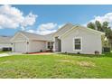 This single-story home boasts a well-manicured lawn, convenient two-car garage, and tidy landscaping at 4610 Clarke St, North Port, FL 34286
