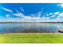 Scenic lake view showcasing the calm waters and distant shoreline at 204 Maraviya Blvd, Nokomis, FL 34275