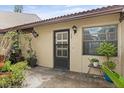 Charming front entrance with lovely landscaping and a well-maintained exterior at 1227 56Th St W # 1227, Bradenton, FL 34209