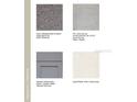 Selection of carpet, tile, cabinets and quartz for a modern design at 16546 San Nicola Pl, Bradenton, FL 34211