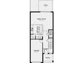 Open-concept floorplan showcasing a seamless flow from kitchen to great room and patio at 16652 Bergamo Pl, Bradenton, FL 34211