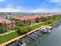 Beautiful waterfront condos with private boat docks, lush landscaping, and beautiful water views at 2741 Via Cipriani # 935A, Clearwater, FL 33764