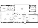 Detailed floor plan showcasing the layout of the home, including bedrooms, living spaces, kitchen, and outdoor screened courtyard at 5839 Los Verdes Ct, Bradenton, FL 34210