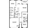 Detailed floor plan showcasing the layout of the home, including bedrooms, bathrooms, and kitchen at 18142 Wheathouse Pl, Bradenton, FL 34211