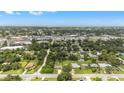 Wide aerial shot of the community showcasing the neighborhood, nearby amenities, and lush greenery at 2218 Woodmere Rd, Venice, FL 34293