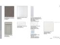 Selection of interior finishes, including cabinets, countertops, tile, and flooring options at 16048 Ivy Ridge Ct, Port Charlotte, FL 33953