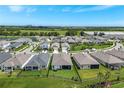 Beautiful aerial view of a quiet neighborhood with well-maintained homes and landscaping at 6219 Golden Nettle Dr, Apollo Beach, FL 33572