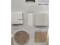 Display of interior design selections featuring tile, carpet, paint and cabinets at 16538 San Nicola Pl, Bradenton, FL 34211