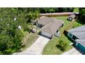 Birds eye view of home showing mature landscaping and fenced yard at 2761 Feiffer Cir, Sarasota, FL 34235