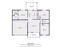 Layout of a house with labelled rooms, measurements and overall floorplan at 4145 W Price Blvd, North Port, FL 34286