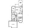 Detailed floor plan showcasing the layout with owner's suite, three-car garage, and outdoor living spaces at 5364 Salcano St, Sarasota, FL 34238