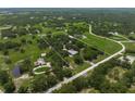 Sprawling acreage showcasing a beautiful property with mature trees, lush greenery, and a well-defined boundary at 7343 Palomino Trl, Sarasota, FL 34241
