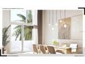 Bright dining area featuring large windows, stylish lighting, and modern furnishings at 1305 4Th St # 301G, Sarasota, FL 34236