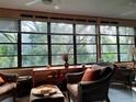 Sun room with large windows providing lots of natural light and views of the green backyard space at 137 Pineneedle Dr # 137, Bradenton, FL 34210