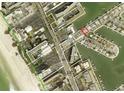 An aerial view showcasing the property's proximity to Gulf Blvd, Aloha Drive, and waterfront at 205 55Th Ave, St Pete Beach, FL 33706