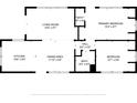 Simple floorplan with measurements of the rooms in the house at 719 50Th Avenue W Ter, Bradenton, FL 34207