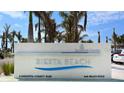 Close up of the Siesta Beach park sign on a beautiful day at 915 Beach Rd # 321, Sarasota, FL 34242