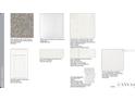 Selection of samples with flooring, carpets, backsplash, countertops, and cabinets at 3114 Torta Ct, Bradenton, FL 34211