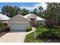 Charming home featuring a well-maintained lawn, neutral exterior paint, and a large driveway at 7904 Hampton Ct, University Park, FL 34201