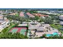 Arial view of community, tennis courts and pool at 255 West End Dr # 1412, Punta Gorda, FL 33950