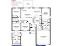 Detailed floor plan showcasing four bedrooms, including a Primary suite with walk-in closet, and a two-car garage at 321 Gaynor Ln, Port Charlotte, FL 33953