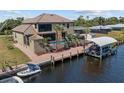 Luxury home with private pool, dock, and boat lift at 18189 Ohara Dr, Port Charlotte, FL 33948