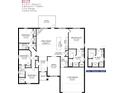 2117 sq ft 4 bed 3 bath home floor plan, features vaulted ceilings, 2 car garage, and optional Primary bath at 18321 Eblis Ave, Port Charlotte, FL 33948