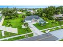 Aerial view of a single-Gathering home with a spacious yard at 5001 Richmond Ter, North Port, FL 34287
