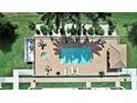 Community pool and spa with patio area at 17258 Acapulco Rd # 122, Punta Gorda, FL 33955