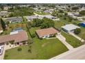 Single-Gathering home aerial view, showing neighborhood context at 2306 Lake View Blvd, Port Charlotte, FL 33948