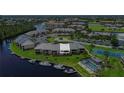 Aerial view highlighting a condo unit's location within a waterfront community at 3256 White Ibis Ct # 13B, Punta Gorda, FL 33950