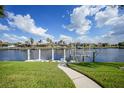 Private dock with access to the water at 3836 Saint Girons Dr, Punta Gorda, FL 33950