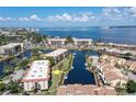 Aerial view shows condo location near the waterway at 25188 Marion Ave # B304, Punta Gorda, FL 33950