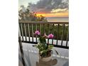 Stunning sunset over the bay from condo balcony at 101 N Marion Ct # 122, Punta Gorda, FL 33950