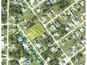 Aerial view showing home location and surrounding neighborhood at 766 Merrick Nw Ln, Port Charlotte, FL 33948