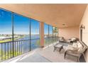 Spacious screened balcony overlooking the water, perfect for relaxing at 88 Vivante Blvd # 8845/405, Punta Gorda, FL 33950