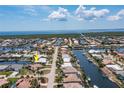 Aerial view showcasing the home's waterfront location and community at 2507 Via Veneto Dr, Punta Gorda, FL 33950