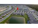 Aerial view showing home's location in a residential community at 16138 Highgate St, Port Charlotte, FL 33953