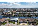 Aerial view showcasing the property's location in a waterfront community at 2813 Sancho Panza Ct, Punta Gorda, FL 33950