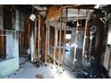 Fire damaged interior showing extensive damage at 268 Alsace Ave, Venice, FL 34293