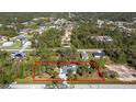 Aerial view showing a single-Gathering home's location and lot size at 14454 Nw Chamberlain Blvd, Port Charlotte, FL 33953