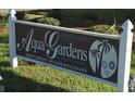 Aqua Gardens community sign, an over 55 community, no soliciting, no pets at 2000 Forrest Nelson Blvd # C8, Port Charlotte, FL 33952
