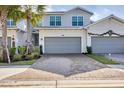 Two-story townhome with gray siding and a paved driveway at 14672 Sycamore Ct # 3622, Punta Gorda, FL 33955