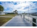 Private dock offering quick access to the waterway at 115 Leland Se St, Port Charlotte, FL 33952