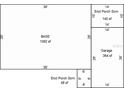 Floor plan featuring dimensions for the base, enclosed porch screen, and garage at 1174 Victoria Ave, Port Charlotte, FL 33948