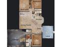 Layout showcasing the floor plan, including bedrooms, bathrooms, living areas, and garage at 20370 Mount Prospect Ave, Port Charlotte, FL 33952